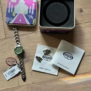 Fossil | Accessories | Fossil Stainless Steel And Green  display picture 3